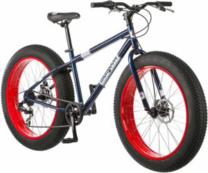Mongoose Dolomite Fat Tire Mountain Bike, Featuring 17-Inch/Medium High-Tensile Steel Frame, 7-Speed Shimano Drivetrain