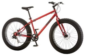 Mongoose Hitch Men's Fat Tire Bicycle, Red, 26"