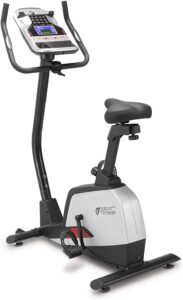 CIRCUIT FITNESS Circuit Fitness Magnetic Upright Exercise Bike with 15 Workout Presets, 300 lbs Capacity AMZ-594U