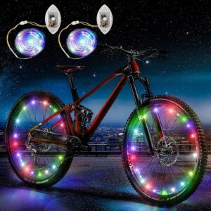 2021 Newest Bike Wheel Lights 2 Pack Rechargeable