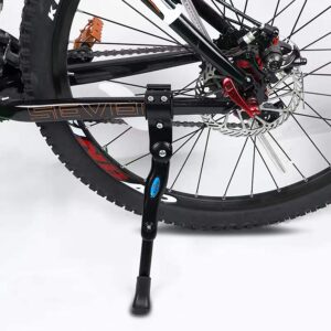 Bike Kickstand Adults- Adjustable Rear Side Bicycle Stand Kickstand Fit for 22" 24" 26" 28" Bike Kick Stand