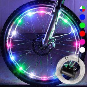  Newace 2pcs LED Bike Wheel Lights Waterproof Bicycle Spoke Fairy String Lights with Batteries