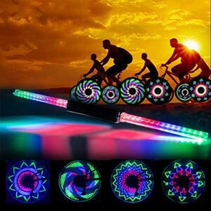 RIDDGO Bike Wheel Lights, 32 Patterns 36PCS Unique Presents for Kids 2021 3D Bicycle Spoke Lights