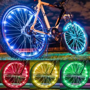 Solhice 2 Tire Pack Color Changing Bike Lights for Wheels
