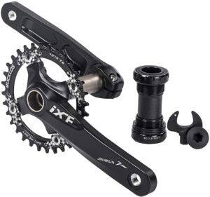  US Stock¡¿ 104 BCD 32T 34T 36T 38T Mountain Bike 170mm Crankset, Aluminum Alloy MTB Crank Set Round Oval Narrow Wide Chainring Bottom Bracket